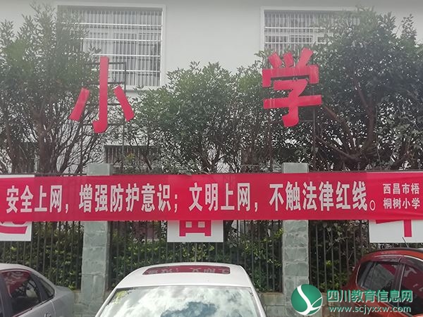 梧桐树小学认真开展网络安全宣传活动