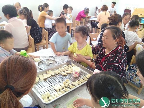 射洪县东岳乡中心幼儿园开展“迎端午，我是佼佼者”亲子活动
