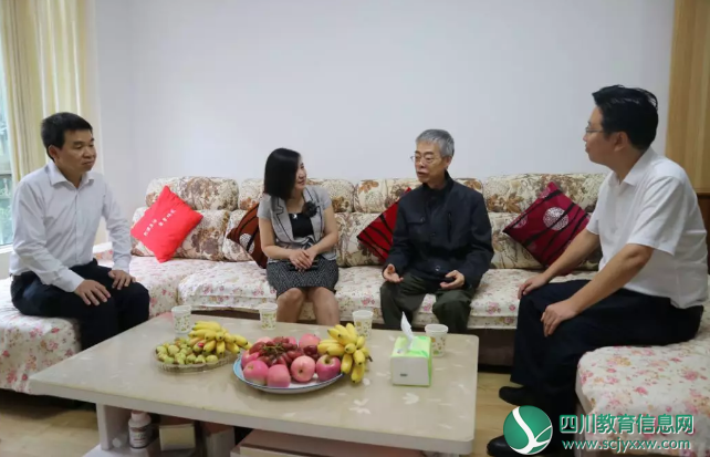 省教育厅副厅长彭翊一行到我市走访慰问困难教师