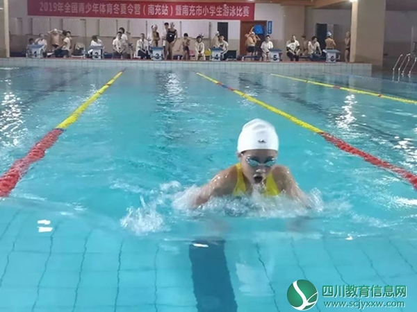 南充市小学生游泳比赛五星健儿再获佳绩