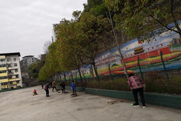 爱国卫生运动南江县八庙小学在行动