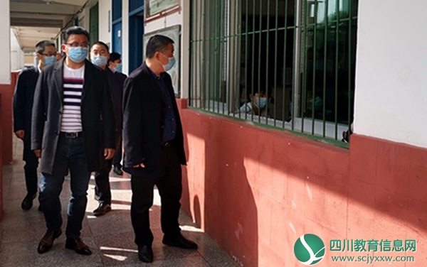 杨健检查指导白马中学疫情防控工作
