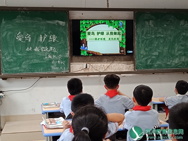 复桥小学开展以“美丽校园 生态家园”为主题的爱鸟护绿科普周活动