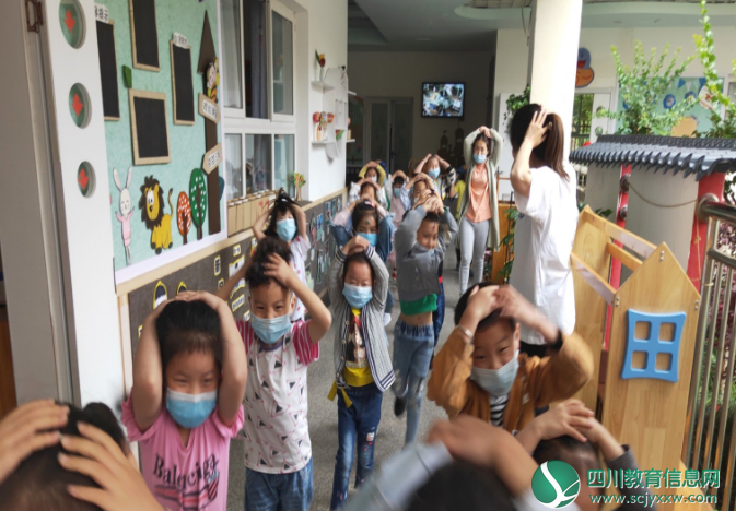 安居一幼开展防震减灾疏散演练活动