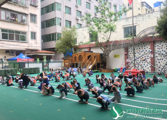 大英博美卓尔幼稚园举行地震应急演练活动