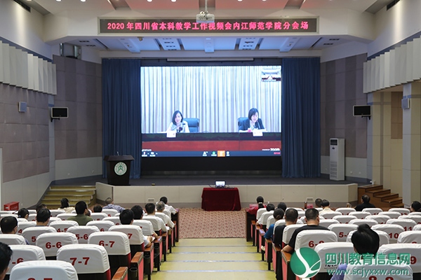 内江师范学院参加2020年四川省本科教学工作视频会