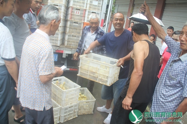 鹅苗捐赠仪式在文昌小学举行