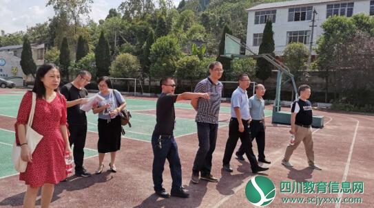 遂宁市教育工委副书记陈杰 一行到龙洞学校督导检查开学工作