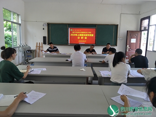 安居区和赤小学召开2020年上期期末教学质量分析会