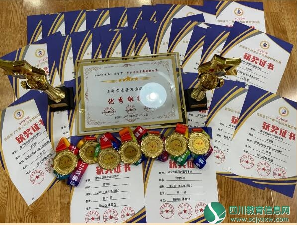 遂宁东辰荣兴国际学校小学部在首届遂宁市青少年体育舞蹈锦标赛大获全胜