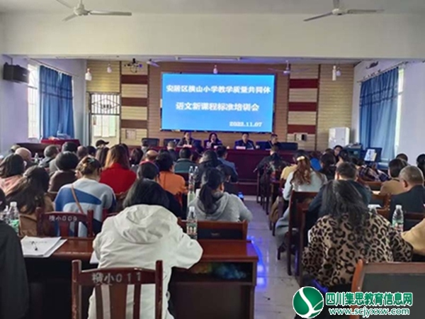 横山小学举行安居区横山小学质量共同体语文新课程标准培训会