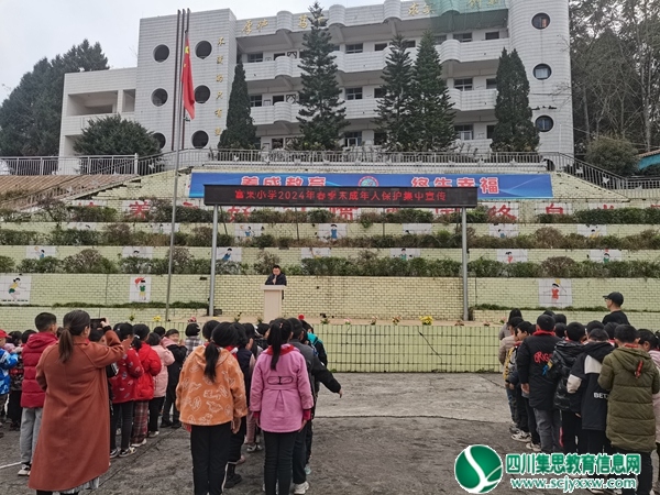 安居区西眉镇富果小学开展未成年人保护集中宣传活动
