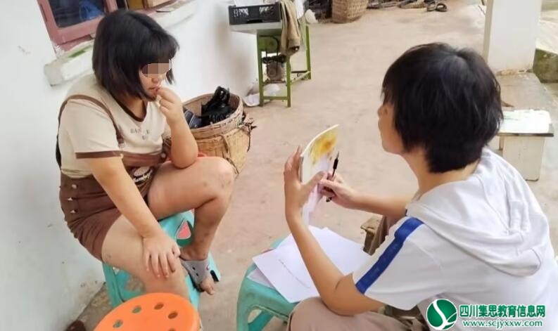 拦江九义校开展送教上门服务，爱心守护特殊花朵